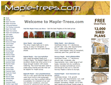 Tablet Screenshot of maple-trees.com